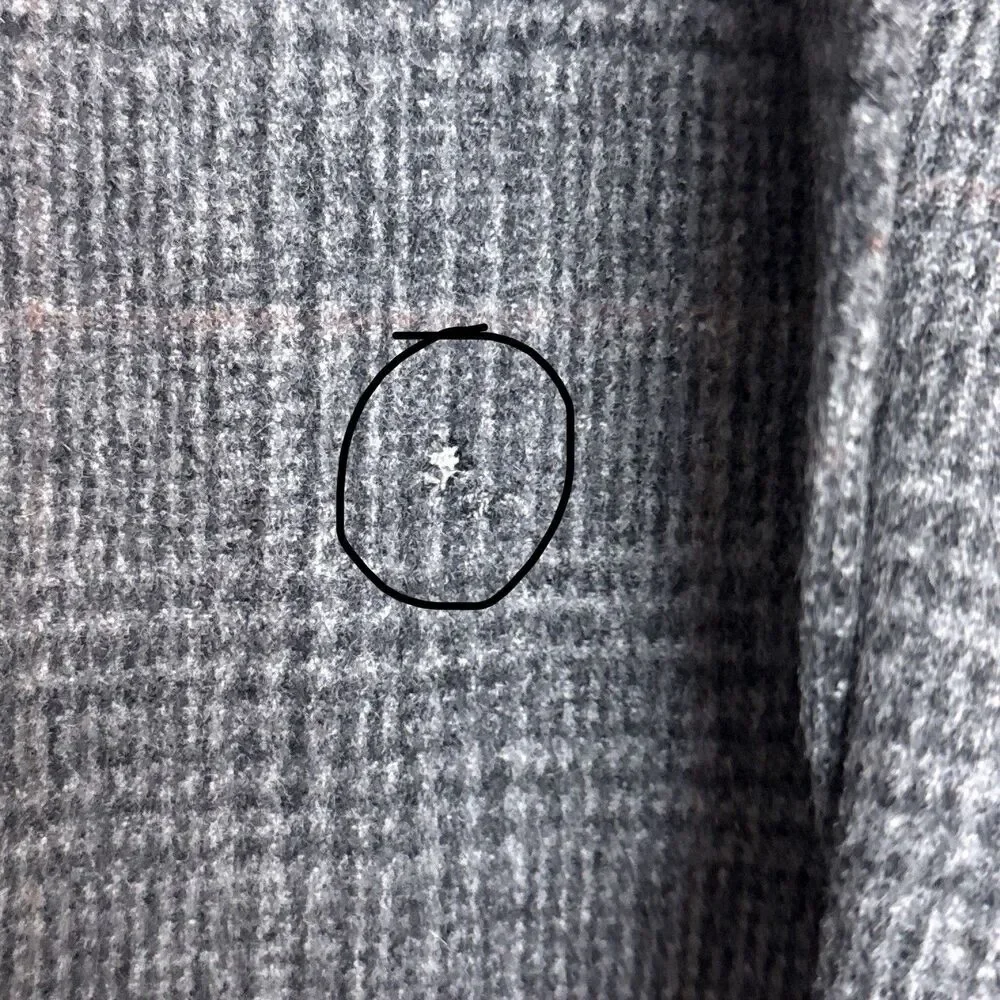 Kuppenheimer Mens Blazer Jacket 46R Soft Tweed Plaid Two Button USA Vintage